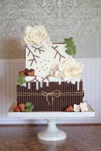 Rustic Acorns Wedding Cakes Missouri