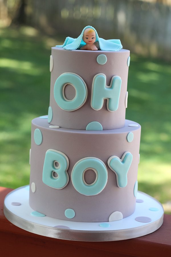 Boy Polka Dots Baby Shower Cakes Springfield