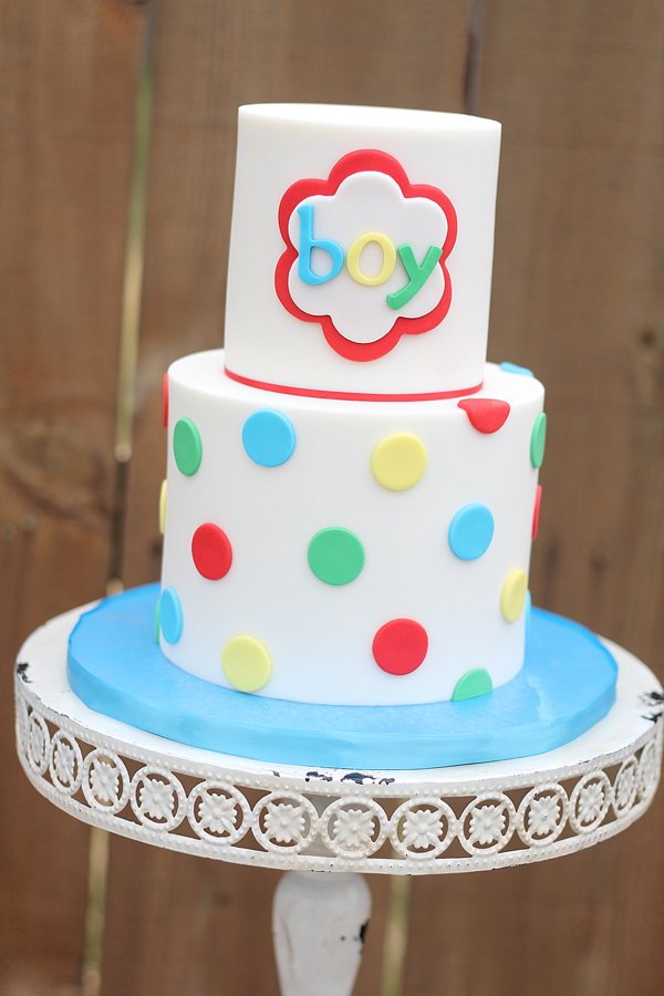 Polka Dot Baby Shower Cakes Springfield