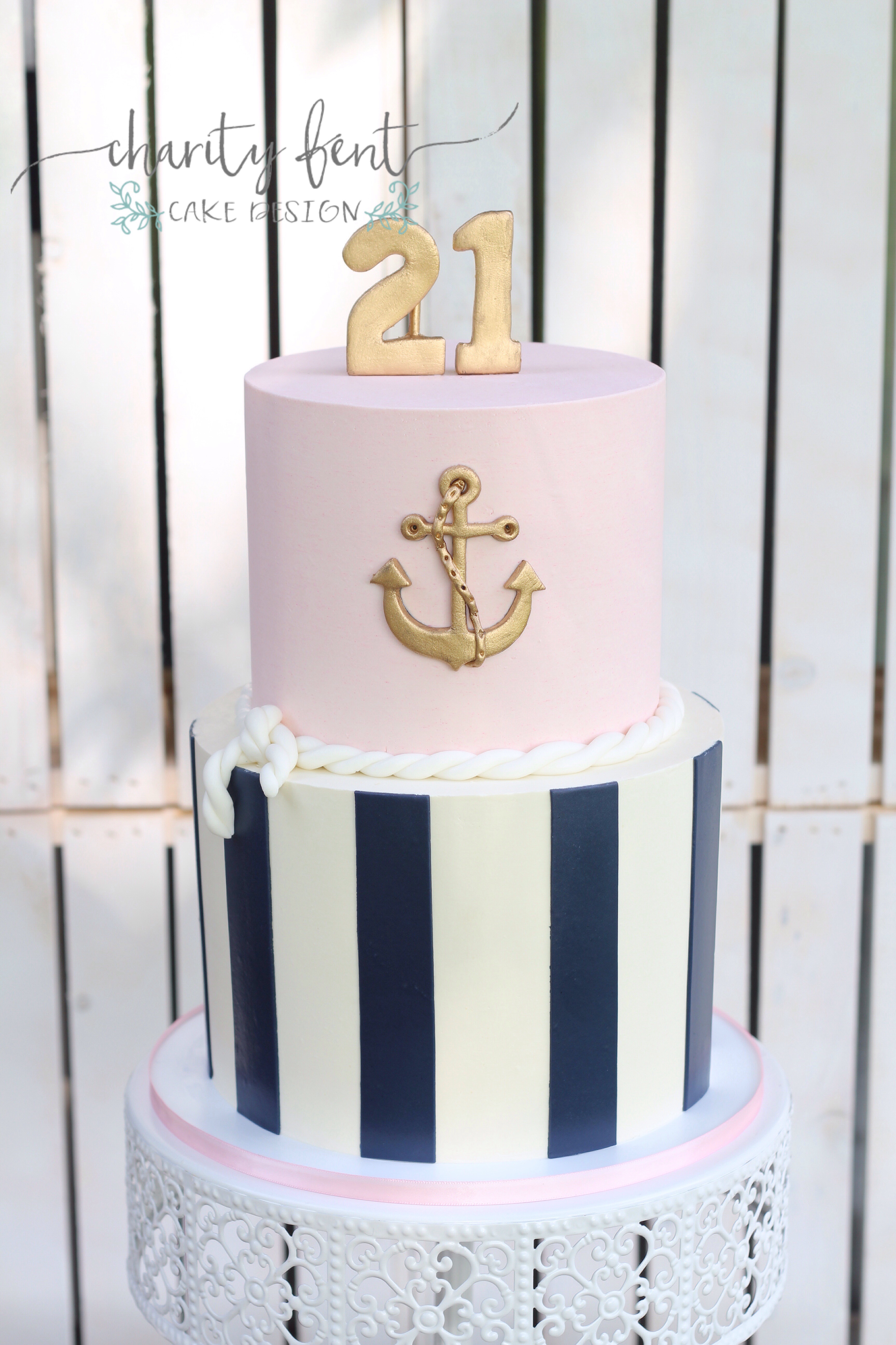 Nautical Themed Birthday Cake