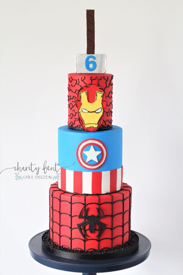 Avengers Birthday Cake - Charity Fent Cake Design - Springfield MO